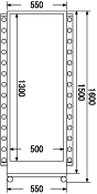 点滅付き電飾看板スタンダードＬＢ寸法